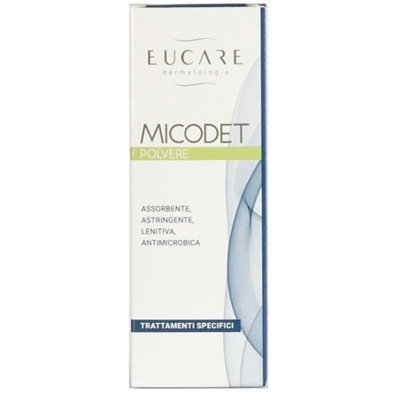 Eucare Micodet Polvere astringente adsorbente lenitiva per sudorazione eccessiva 75 ml Eucare Micodet Polvere astringente adsorbente lenitiva per sudorazione eccessiva 75 ml