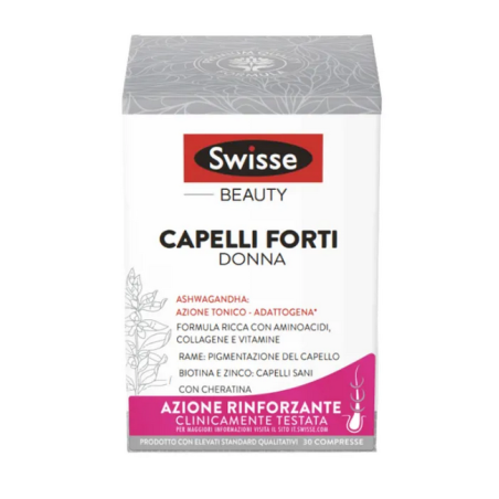 Swisse Capelli Forti Donna 30 compresse - Integratore per capelli con cheratina Swisse Capelli Forti Donna 30 compresse - Integratore per capelli con cheratina