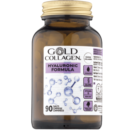 Gold Collagen Hyaluronic Formula Integratore per la pelle 90 compresse Gold Collagen Hyaluronic Formula Integratore per la pelle 90 compresse