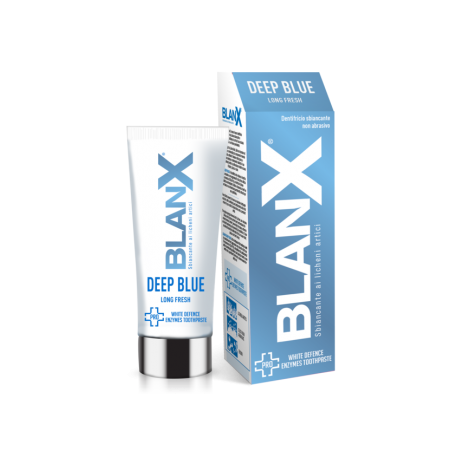 Blanx Deep Blue Long Fresh Dentifricio sbiancante non abrasivo 25 ml