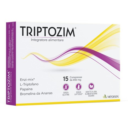 Medisin Triptozim integratore per il sonno e rilassamento 15 compresse Medisin Triptozim integratore per il sonno e rilassamento 15 compresse