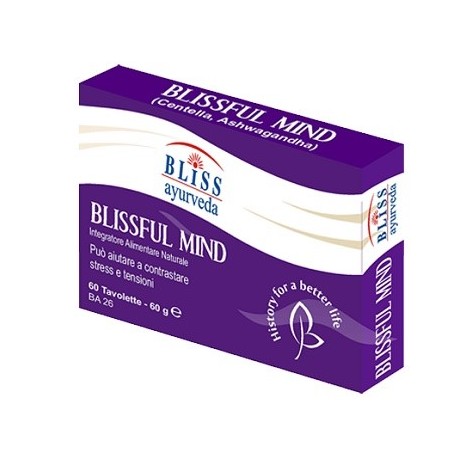 Bliss Ayurveda Blissful Mind 60 compresse - Integratore per il benessere mentale