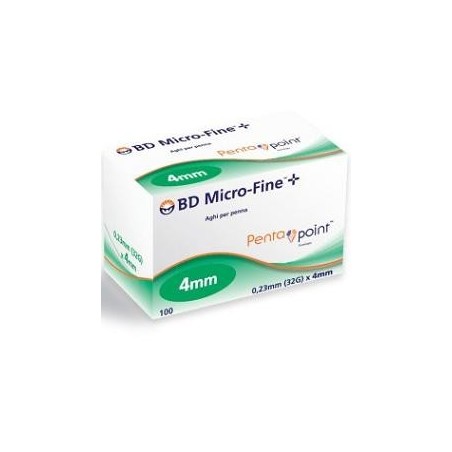 BD Diabetes Micro-Fine Ago per Penna 32Gx4mm Scatola da 100 Pezzi BD Diabetes Micro-Fine Ago per Penna 32Gx4mm Scatola da 100 Pezzi