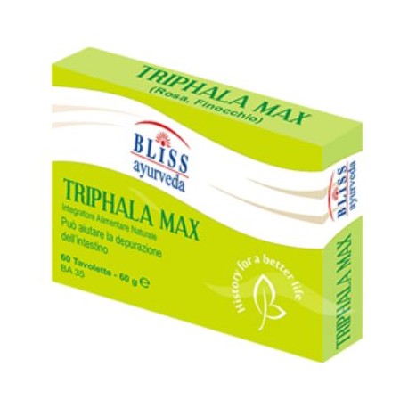 Bliss Ayurveda Triphala Max 60 compresse - Integratore per il transito intestinale