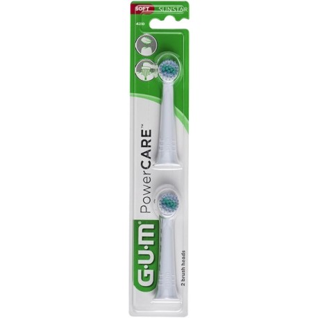 Gum Power Care refill 2 testine per spazzolino elettrico