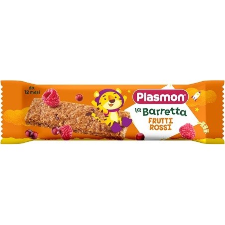 Plasmon La Barretta Frutti Rossi snack per bambini merenda frutta e cereali 20 g Plasmon La Barretta Frutti Rossi snack per bambini merenda frutta e cereali 20 g