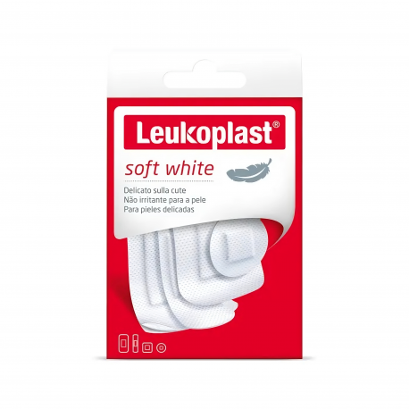 Leukoplast Soft White cerotti morbidi delicati 40 pezzi assortiti