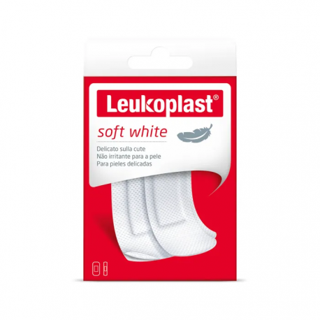 Leukoplast Soft White Cerotti delicati sulla pelle 20 pezzi assortiti