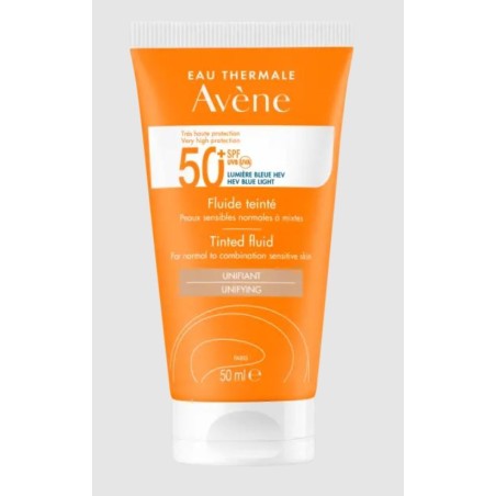 Avene Fluido Protezione solare uniformante molto alta SPF50+ tocco secco viso 50 ml Avene Fluido Protezione solare uniformante molto alta SPF50+ tocco secco viso 50 ml
