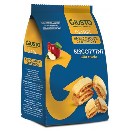 Giusto Diabel Biscottini alla mela basso indice glicemico 250 g