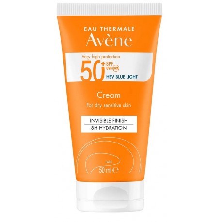 Avene Crema solare SPF50+ pelle sensibile secca finish invisibile 50 ml