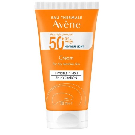 Avene Crema solare SPF50+ pelle sensibile secca finish invisibile 50 ml Avene Crema solare SPF50+ pelle sensibile secca finish invisibile 50 ml