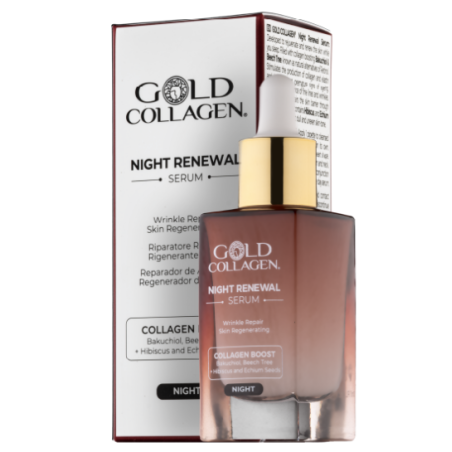 Gold Collagen Night Renewal Serum - Siero viso viso riparatore e rigenerante 30 ml Gold Collagen Night Renewal Serum - Siero viso viso riparatore e rigenerante 30 ml