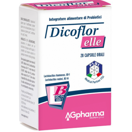 Dicoflor Elle integratore di probiotici per flora batterica 14 capsule