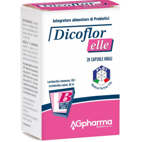Dicoflor Elle integratore di probiotici per flora batterica 14 capsule Dicoflor Elle integratore di probiotici per flora batterica 14 capsule