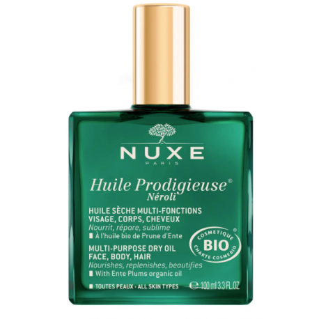 Nuxe Huile Prodigieuse Neroli 100 ml - Olio secco bio viso, corpo e capelli