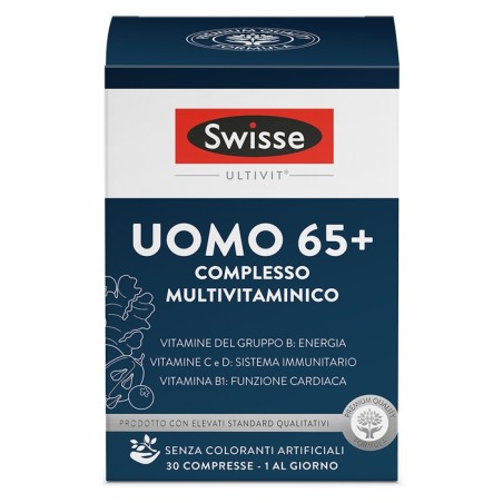 Swisse Uomo 65+ Integratore multivitaminico per uomo 30 compresse Swisse Uomo 65+ Integratore multivitaminico per uomo 30 compresse