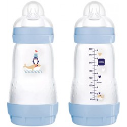 Mam Easy Start Biberon azzurro flusso medio per bambini a partire dai 2 mesi 260 ml