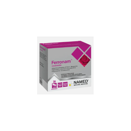 Named Ferronam orosolubile integratore di ferro per la gravidanza 28 bustine Named Ferronam orosolubile integratore di ferro per la gravidanza 28 bustine