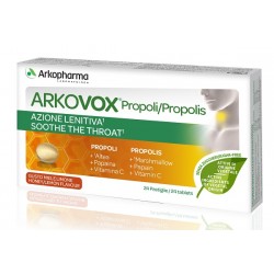 Arkovox Propoli Miele e Limone Integratore lenitivo per la gola 24 compresse