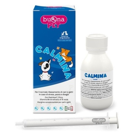 Buonapet Calmina integratore per cani e gatti rilassante appetibile 60 g Buonapet Calmina integratore per cani e gatti rilassante appetibile 60 g
