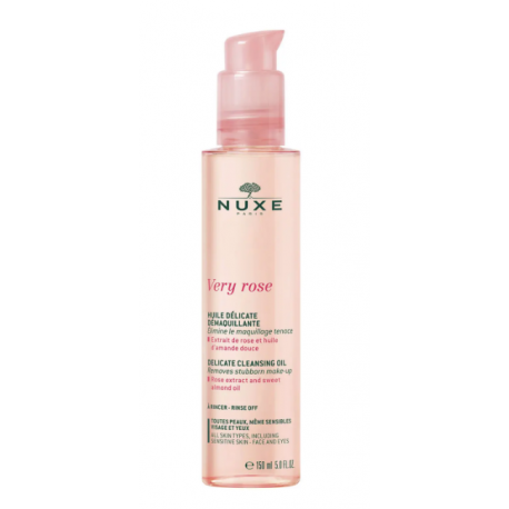 Nuxe Very Rose Olio struccante delicato alla rosa viso e occhi 150 ml