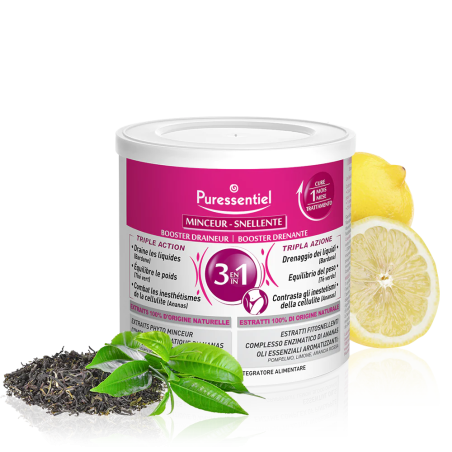 Puressentiel Booster drenante 3 in 1 tripla azione drenante dimagrante 240 g Puressentiel Booster drenante 3 in 1 tripla azione drenante dimagrante 240 g