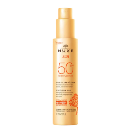 Nuxe Sun Spray solare viso e corpo alta protezione SPF 50 profumato 150 ml Nuxe Sun Spray solare viso e corpo alta protezione SPF 50 profumato 150 ml