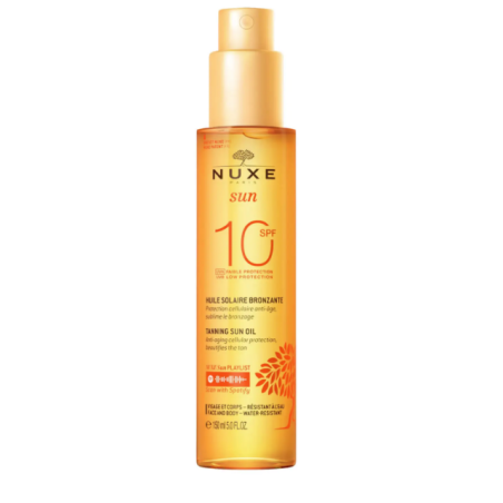 Nuxe Sun Olio abbronzante bassa protezione SPF10 viso e corpo 150 ml Nuxe Sun Olio abbronzante bassa protezione SPF10 viso e corpo 150 ml