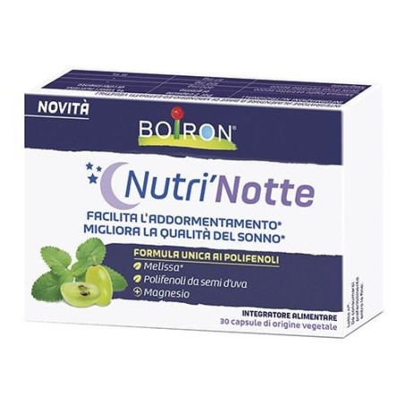 Boiron Nutrinotte integratore per migliorare la qualità del sonno 30 capsule vegetali Boiron Nutrinotte integratore per migliorare la qualità del sonno 30 capsule vegetali