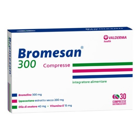 Valderma Bromesan 300 - Integratore antiossidante 30 compresse Valderma Bromesan 300 - Integratore antiossidante 30 compresse
