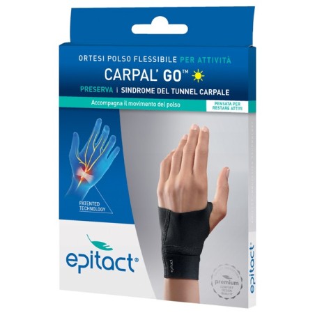 Epitact Carpal'Go Ortesi Flessibile per Tunnel carpale Sinistro Taglia L Epitact Carpal'Go Ortesi Flessibile per Tunnel carpale Sinistro Taglia L