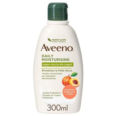 Aveeno Bagno Doccia allo yogurt miele&albicocca nutriente pelle secca 300 ml Aveeno Bagno Doccia allo yogurt miele&albicocca nutriente pelle secca 300 ml