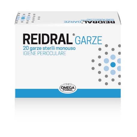 Omega Pharma Reidral Garze oculari per igiene degli occhi 20 pezzi