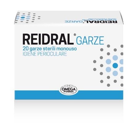 Omega Pharma Reidral Garze oculari per igiene degli occhi 20 pezzi Omega Pharma Reidral Garze oculari per igiene degli occhi 20 pezzi