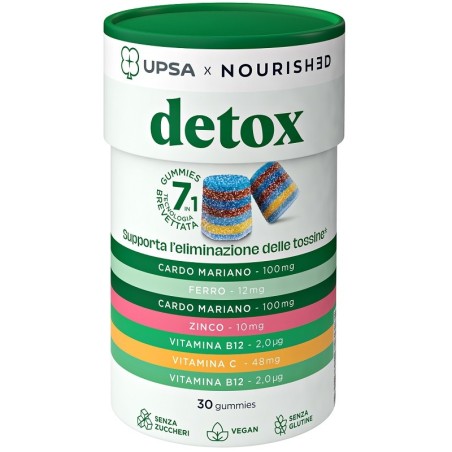 Upsa X Nourished Detox 30 Gummies per eliminare le tossine Upsa X Nourished Detox 30 Gummies per eliminare le tossine