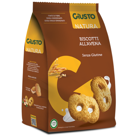 Giusto Senza Glutine Biscotti all'avena senza glutine 250 g Giusto Senza Glutine Biscotti all'avena senza glutine 250 g