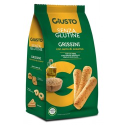 Giusto Senza Glutine Grissini con semi di sesamo fonte di fibre 150 g