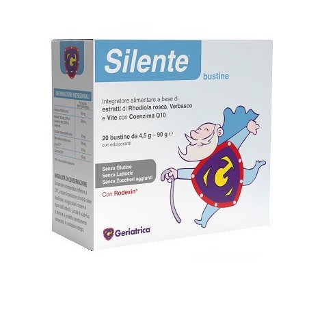 Geriatrica Silente integratore con rodiola per il tono dell'umore 20 bustine da 4,5 g Geriatrica Silente integratore con rodiola per il tono dell'umore 20 bustine da 4,5 g