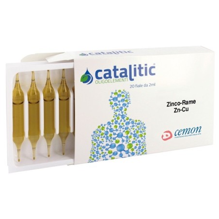 Cemon Catalitic oligoelementi Zinco-Rame Zn-Cu 20 fiale da 2 ml Cemon Catalitic oligoelementi Zinco-Rame Zn-Cu 20 fiale da 2 ml