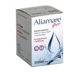 Aliamare Iper soluzione ipertonica per aerosolterapia 25 flaconcini da 5 ml