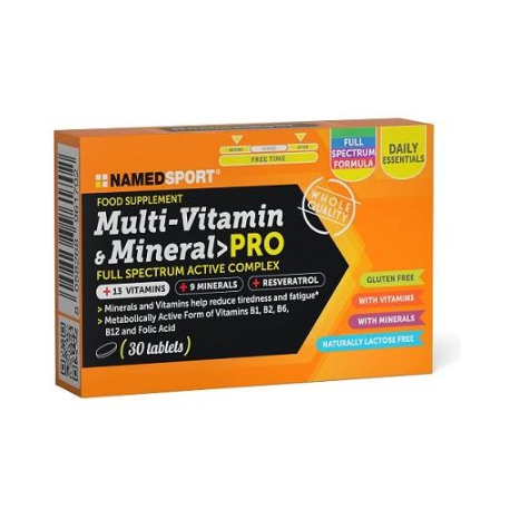 NamedSport Multi-Vitamins & Minerals Strong integratore multivitaminico 60 compresse