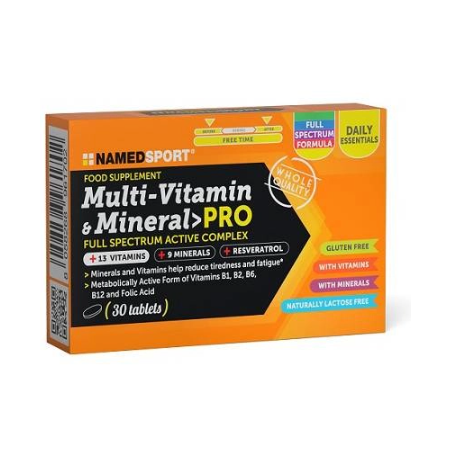 NamedSport Multi-Vitamins & Minerals Strong integratore multivitaminico 60 compresse NamedSport Multi-Vitamins & Minerals Strong integratore multivitaminico 60 compresse
