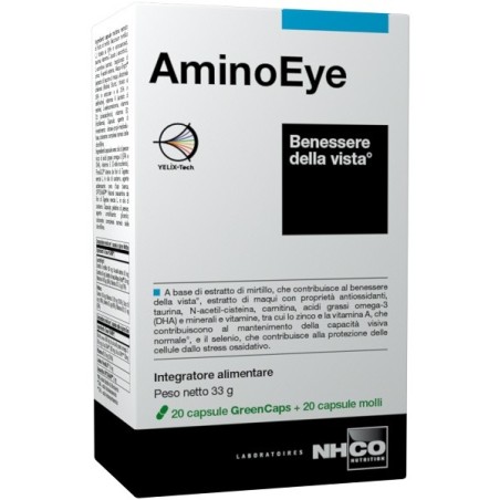 NHCO Aminoeye-Integratore per il benessere della vista 20 + 20 capsule NHCO Aminoeye-Integratore per il benessere della vista 20 + 20 capsule