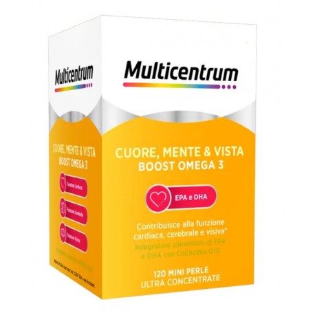 Multicentrum Cuore, Mente &Vista Boost Omega 3 - 120 Mini Perle