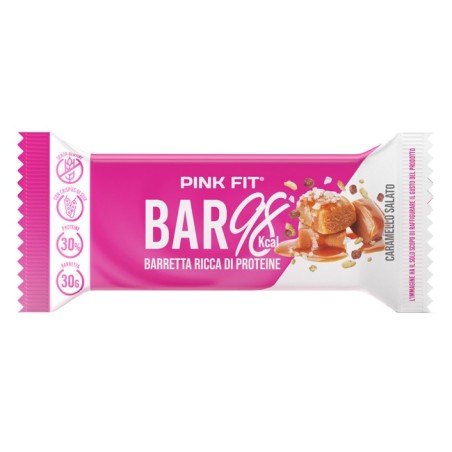 Pink Fit Bar 98 Barretta Proteica Caramello Salato 30 g Pink Fit Bar 98 Barretta Proteica Caramello Salato 30 g