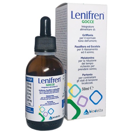 Biodelta Lenifren integratore per normale tono dell'umore gocce 50 ml Biodelta Lenifren integratore per normale tono dell'umore gocce 50 ml