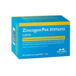 Zincogen Pet Immuno integratore per sistema immunitario dei cani di tutte le età 60 compresse