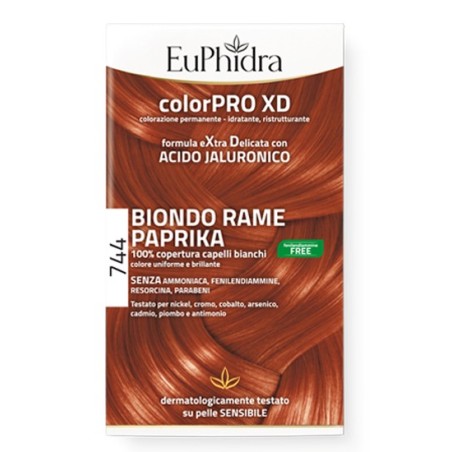 Euphidra ColorPRO XD tinta permanente per capelli 744 Biondo Rame Paprika Euphidra ColorPRO XD tinta permanente per capelli 744 Biondo Rame Paprika