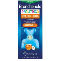 Bronchenolo Sciroppo Pediatrico per tosse secca e grassa nei bambini da 1 anno 120 ml